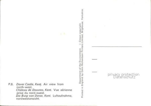 Dover Kent UK Dover Castle Fliegeraufnahme – Bild 2