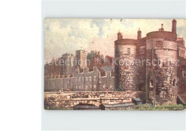Verlag Tucks Oilette Nr. 6476 Beauchamp Tower Byward Tower Londo