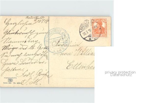 Verlag Photochromie Nr. 4200 Serie 268 Bäume Natur – Bild 2