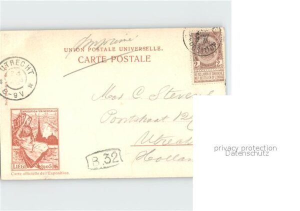 Exposition Universelle Liege 1905 Pont de Fragnee – Bild 2