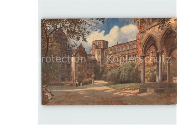 Hoffmann Heinrich Heidelberg Schlosshof