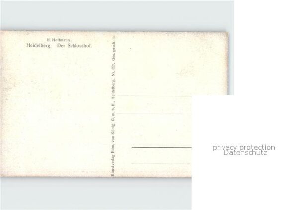 Hoffmann Heinrich Heidelberg Schlosshof – Bild 2