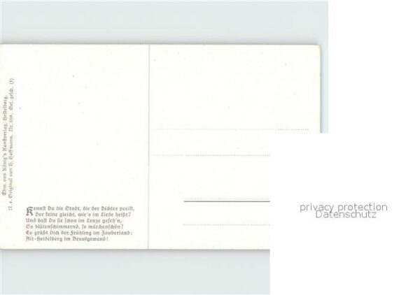 Hoffmann Heinrich Heidelberg Gedicht – Bild 2