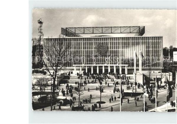 Exposition Internationale Bruxelles 1958 Pavillon de l' U.R.S.S. Facade Principa