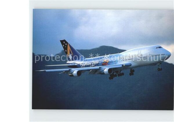 Flugzeuge Zivil Ansett Australia Sydney 2000 B-747-312