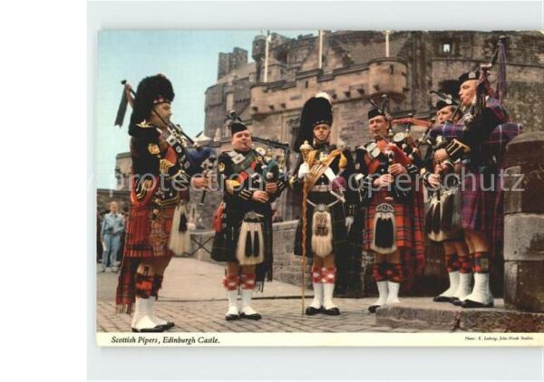 Dudelsack Scottish Pipers Edinburgh Castle