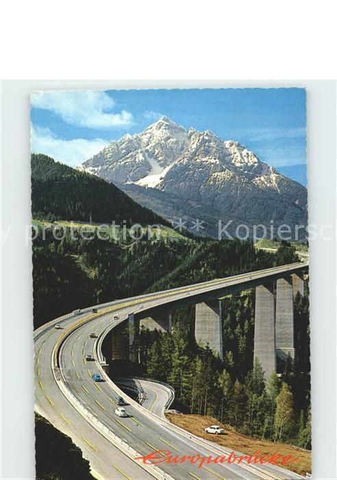 Autobahn Brennerautobahn Europabrücke Schönberg