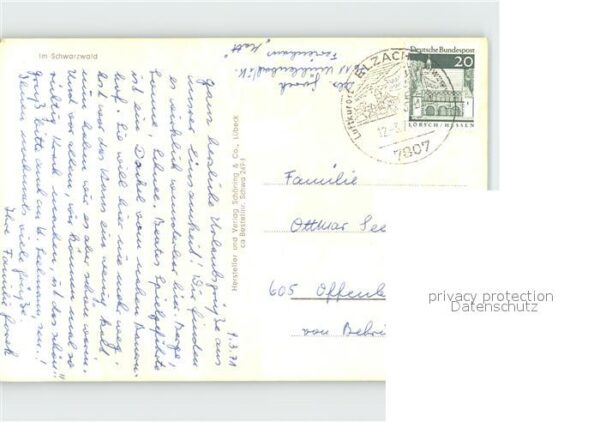 Trachten Schwarzwald Bollenhut - P O S T K A R T E -  - P O – Bild 2
