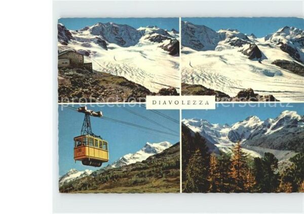 Seilbahn Diavolezza Piz Palü Persgletscher Piz B