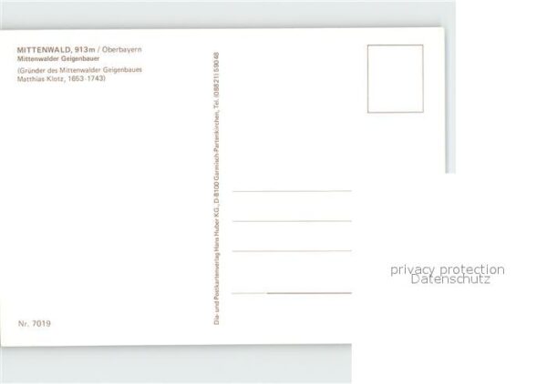 Geige Geigenbauer Johann Reiter Mittenwald – Bild 2