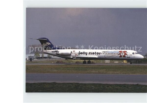 Flugzeuge Zivil Alpi Eagles Jolly Motor Fokker 100 I-EL