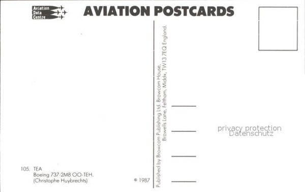 flugzeuge zivil TEA Boeing 737-2M8 OO-TEH. – Bild 2