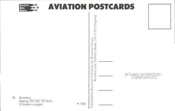 flugzeuge zivil Aviateca Boeing 727-25C TG-ALA. – Bild 2