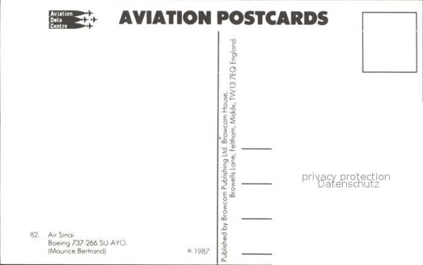 flugzeuge zivil Air Sinai Boeing 737-266 SU-AYO – Bild 2