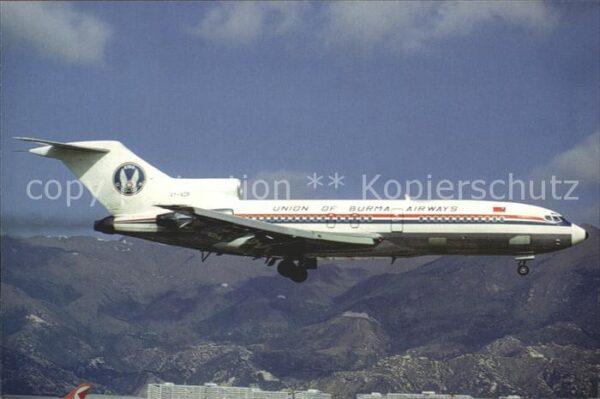 flugzeuge zivil Union of Burma Airways B727-193 XY-ADR