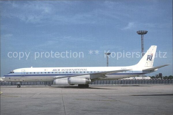 Flugzeuge zivil Rich DC.8-62 N1804 C/N 45896 Juillet 90