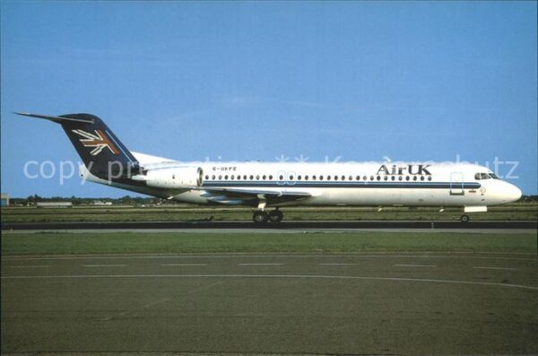 Flugzeuge zivil Air UK Fokker 100 G-UFKE