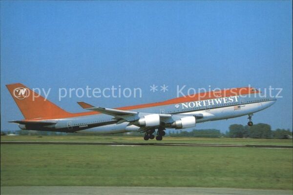 Flugzeuge zivil Northwest Airlines Boeing 747-451 N668U
