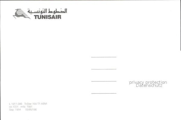 Flugzeuge zivil Tunisair L-1011-385 TriStar 100 TF-ABM – Bild 2