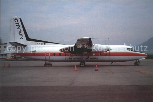 Flugzeuge zivil Fokker F27-400 Cit Air Schreiner Airway
