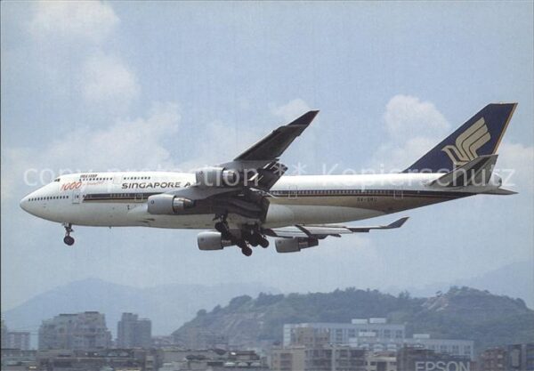 Flugzeuge zivil Singapore Airlines Boeing 747-412 9V-SM