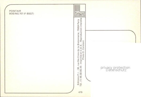 Flugzeuge zivil Pointair Boeing 707 (F-BSGT) – Bild 2