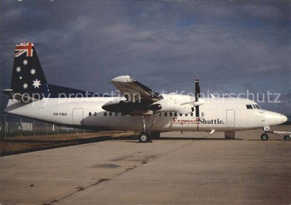 Flugzeuge zivil Ansett Express Fokker 50 VH-FNA