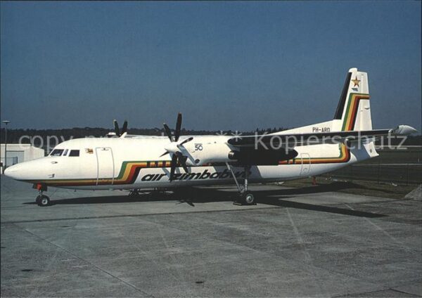 Flugzeuge zivil Air Zimbabwe Fokker 50 PH-ARD