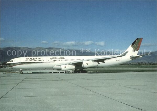 Flugzeuge zivil Gulfair Airbus Industries A340-312 A4O-