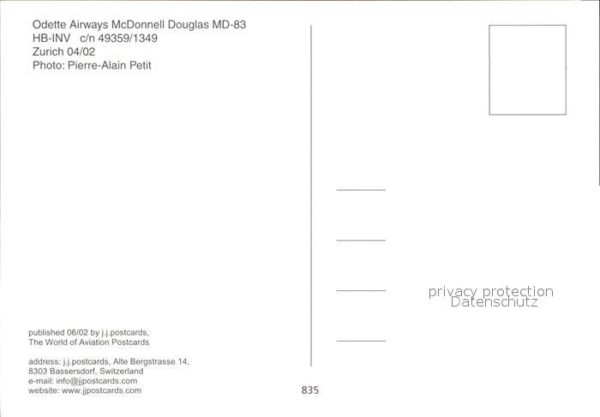 Flugzeuge Zivil Odette Airways McDonnell Douglas MD-83 – Bild 2
