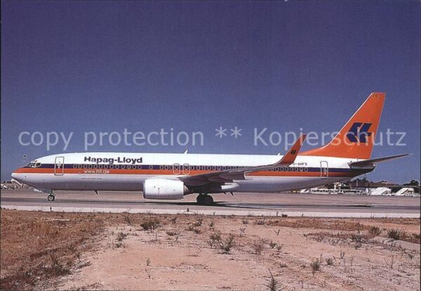 Flugzeuge Zivil Hapag-Lloyd Boeing 737-8K5 D-AHFS c/n 2