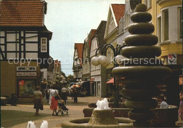 Luebbecke Westfalen Brunnen Fussgängerzone