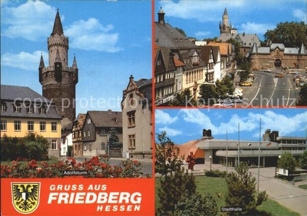 Friedberg Hessen Kaiserstrasse Stadthalle Adolfsturm