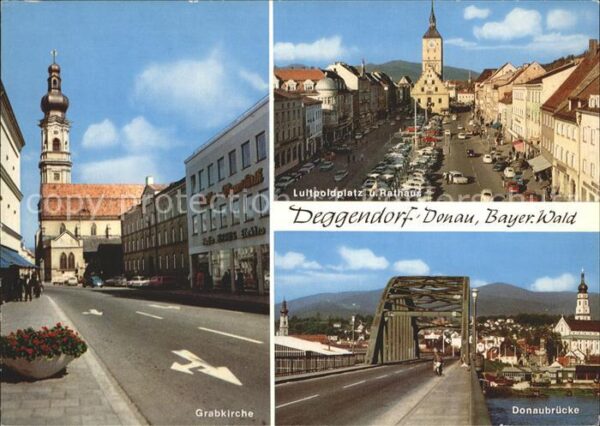 Deggendorf Donau Grabkirche Donaubrücke Luitpoldplatz