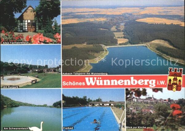 Wuennenberg Bad Altes Fachwerkhaus Kurpark Schwanenteic