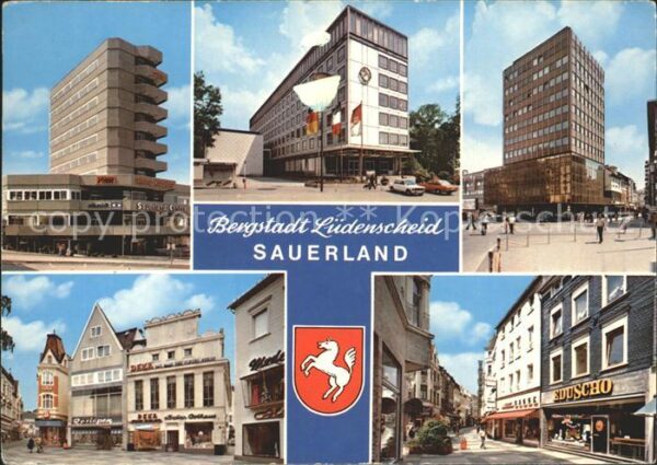 Luedenscheid Fussgängerzone Hochhaus