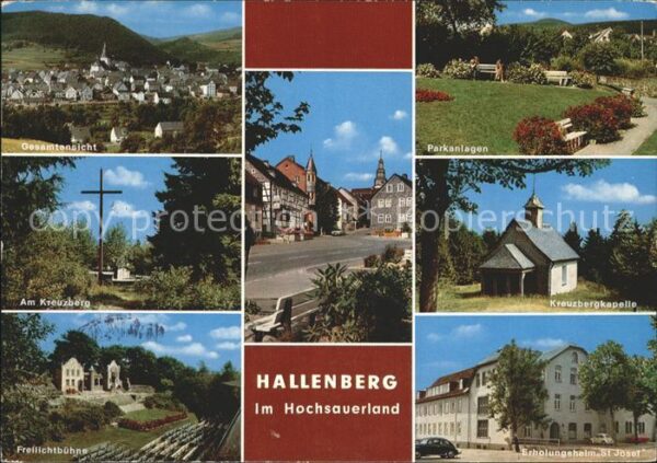 Hallenberg Kreuzbergkapelle Parkanlagen Freilichtb