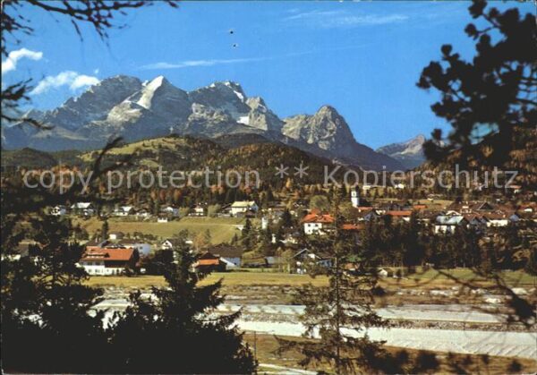 Kruen Stadtansicht Zugspitzgruppe