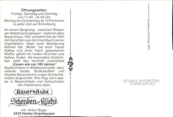 Hoexter Weser Bauernstube Schenken- Küche – Bild 2