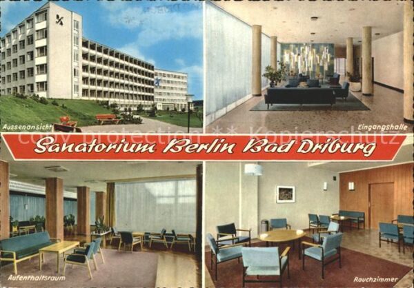 Bad Driburg Sanatorium Berlin Eingangshalle Aufenth