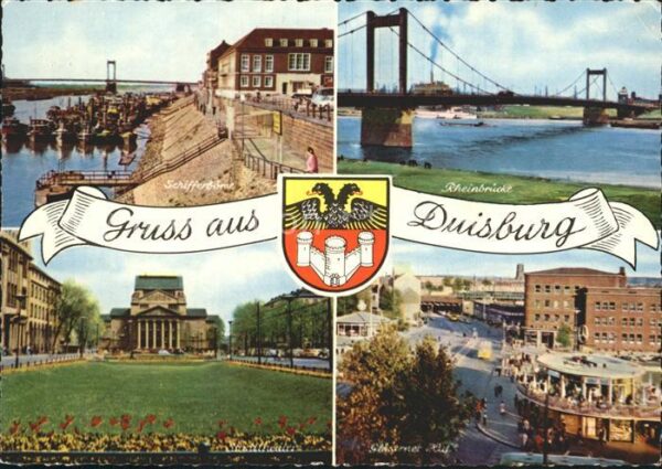 Duisburg Ruhr Schifferbörse Rheinbrücke