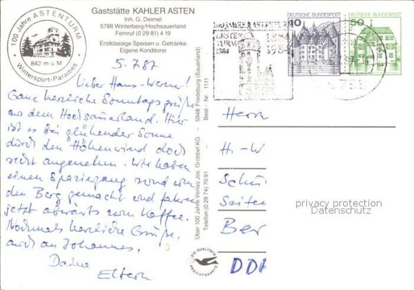 Winterberg Hochsauerland Astenturm Ruhrquelle Lennequelle – Bild 2