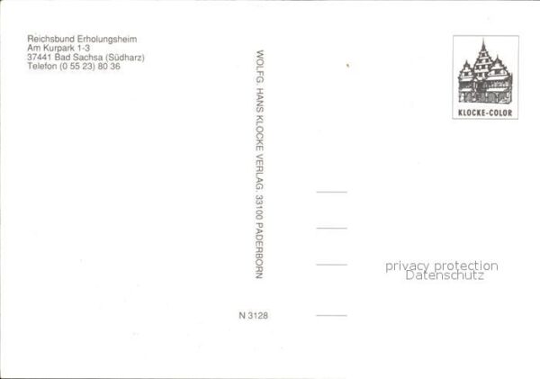 Bad Sachsa Harz Reichsbund- Erholungsheim – Bild 2
