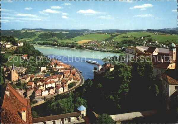 Passau Zusammenfluss von Inn Donau Ilz