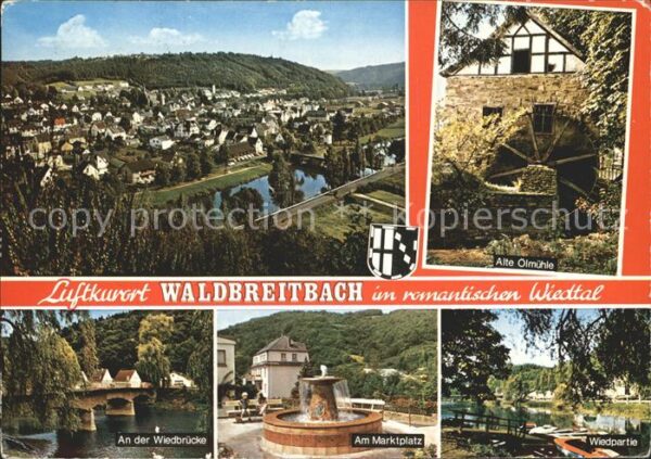 Waldbreitbach Wied Alte Ölmühle AmMarktplatz Wiedpartie