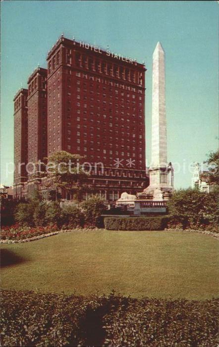 Buffalo New York Hotel Statler and Mc Kinley Monument