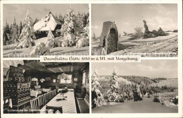 Darmstaedter Huette Winteridyll Höhenskiweg Hüttenstube Pan