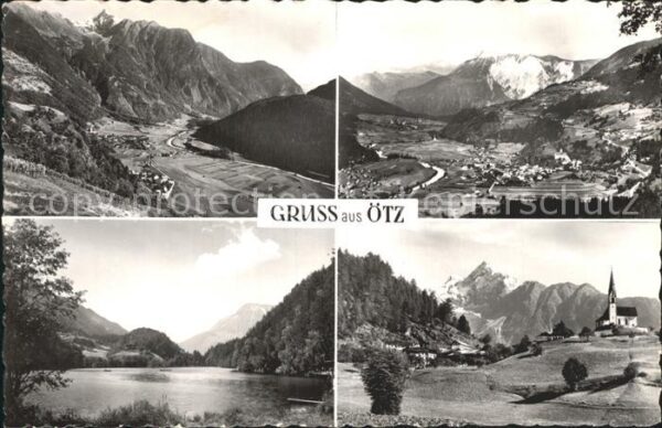 Oetz Tirol Total Panorama Seepartie Kirche