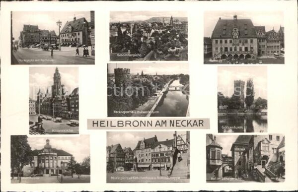 Heilbronn Neckar Marktplatz Rathaus Gesamtansicht Kilian