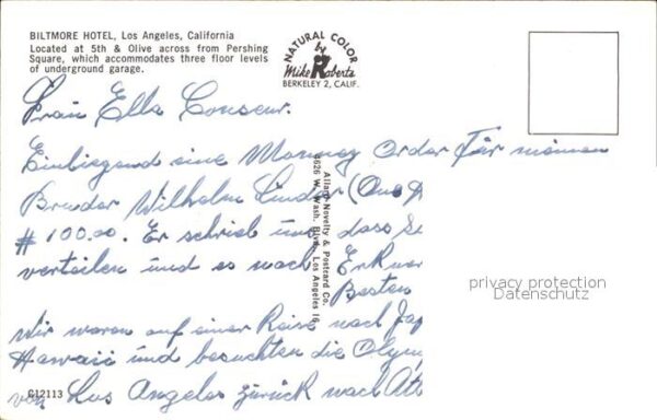 Los Angeles California Biltmore Hotel – Bild 2